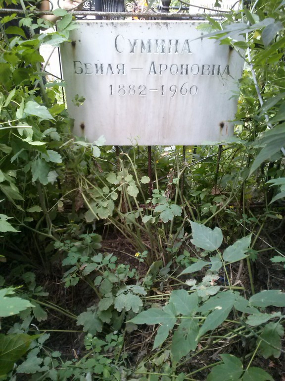 Сумина Бейля Ароновна, Саратов, Еврейское кладбище